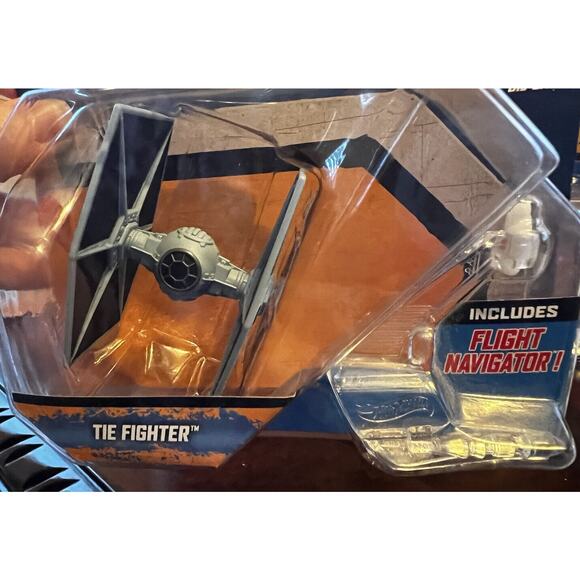 Hot Wheels STAR WARS X-WING Fighter Red 5 Millennium Falcon Tie Fighter 2014 NEW - Picture 6 of 12